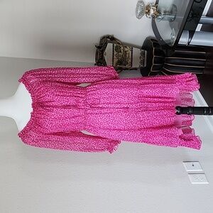 DIANE VON FURSTENBERG DVF Petal Dreams Pink Silk Camila Dress